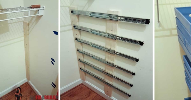Creative Ideas - DIY Pull-Out Wood Crate Storage To Organize Your Closet