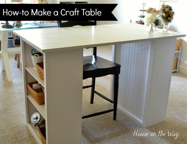 25+ Creative DIY Projects to Make a Craft Table --> How to Make a Craft Table
