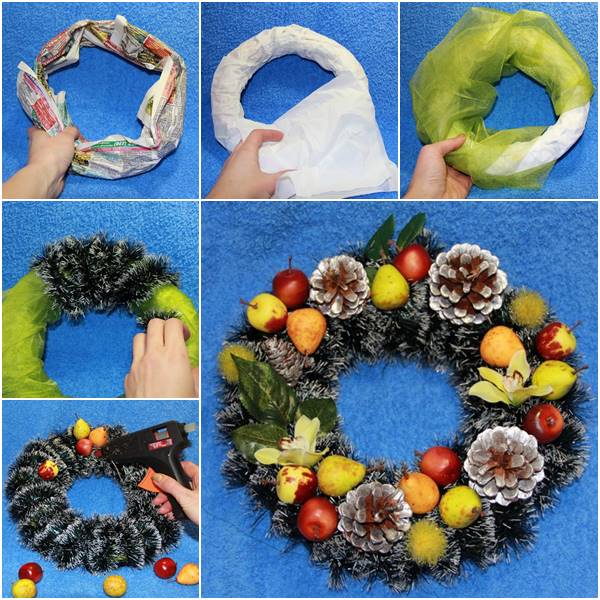 Creative Ideas – DIY Easy And Pretty Christmas Wreath