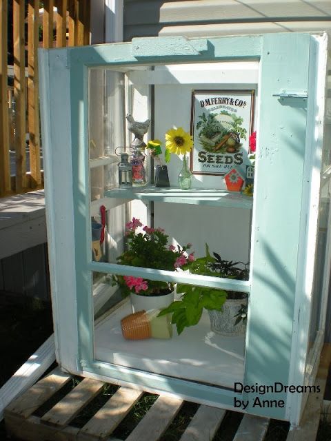 How to Build a Mini Greenhouse from Storm Windows