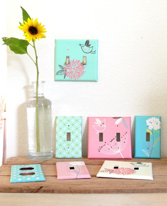DIY Designer Wall Plates and Light Switch Covers