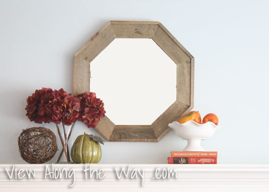 DIY Reclaimed Wood Octagon Mirror