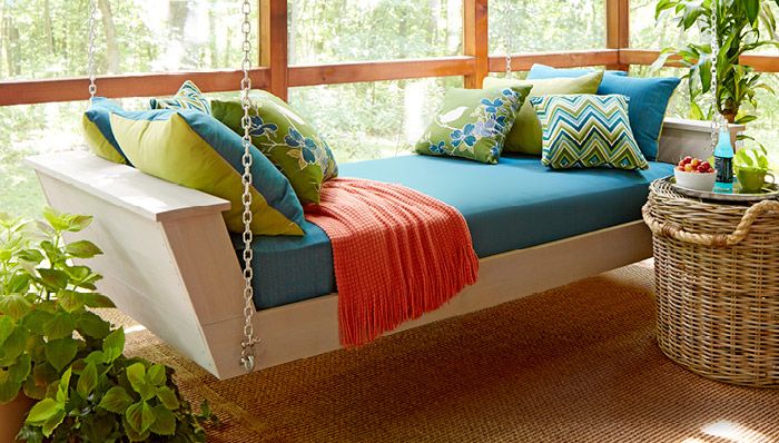 How to Build a DIY Hanging Daybed