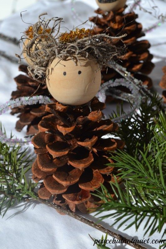 Fun Pinecone Angel Christmas Crafts For Kids
