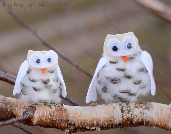 Pinecone Winter Owls Craft